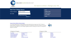 Desktop Screenshot of collegesearchengine.net